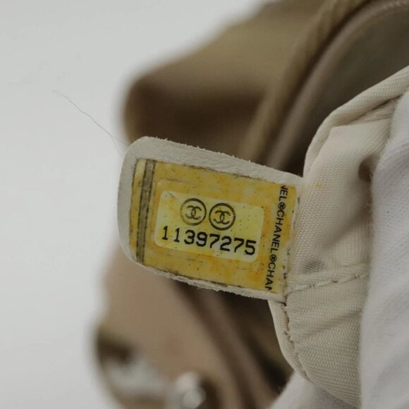 CHANEL Paris Biarritz Shoulder Bag Coated Canvas Gold Tone CC Auth ar12598 - Picture 10 of 16